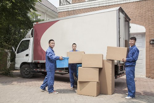 Moving team preparing a house removal in Streatham