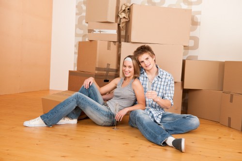 Van loading furniture for a Streatham home or flat relocation