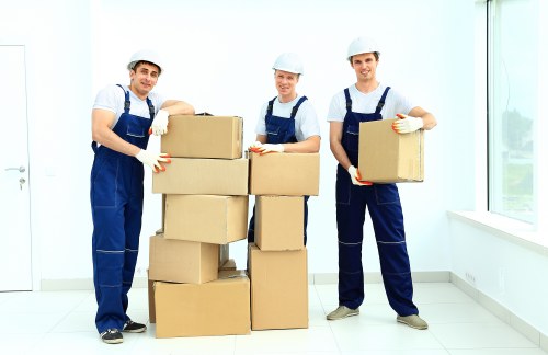 Commercial office moving service in a Streatham building