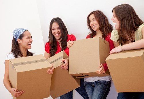 Business relocation planning in Streatham with office items ready to move