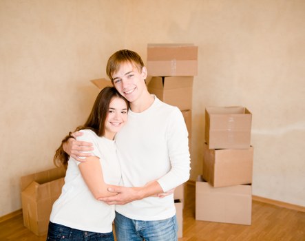 Packing and loading items for a commercial move in South London