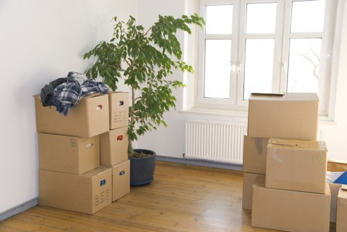 Unpacking boxes into a new home in Streatham