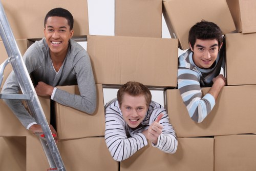 Van removals service navigating parking and access in Streatham