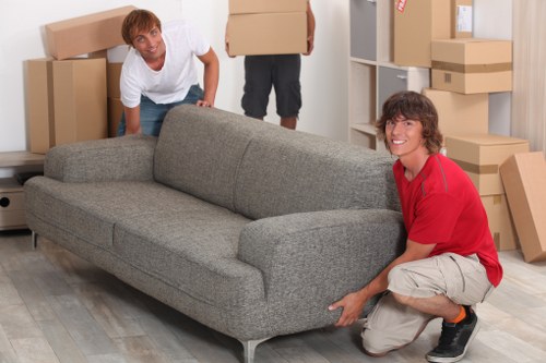 Local removal van prepared for a house or flat move in Streatham